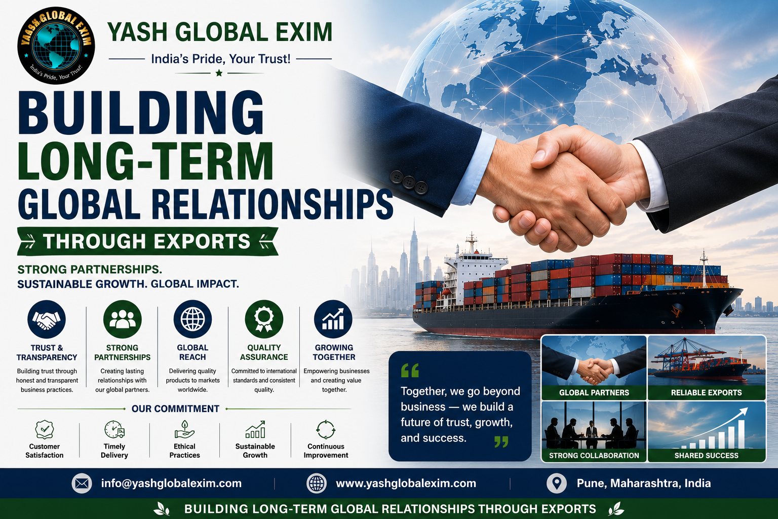 Building global relationships through exports