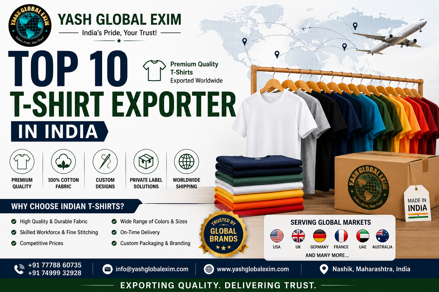 Top t-shirt exporters in India